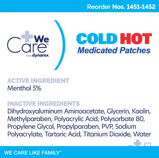 Cold Hot Medicated Patches