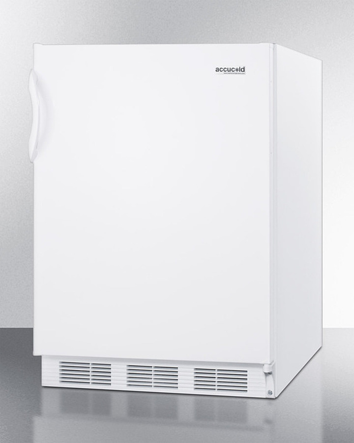 ADA Compliant 24" Wide Built In Refrigerator Freezer with Dual Evaporator Cooling and Cycle Defrost