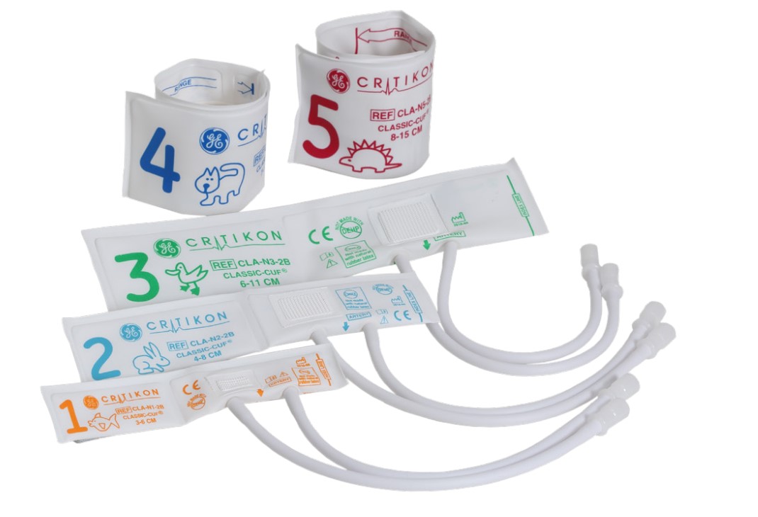 Critikon Neonatal Classic Cuff, 1 Tube Luer Connector