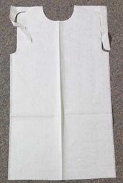 Poly / Tissue Disposable Bib, White, 18" x 32"