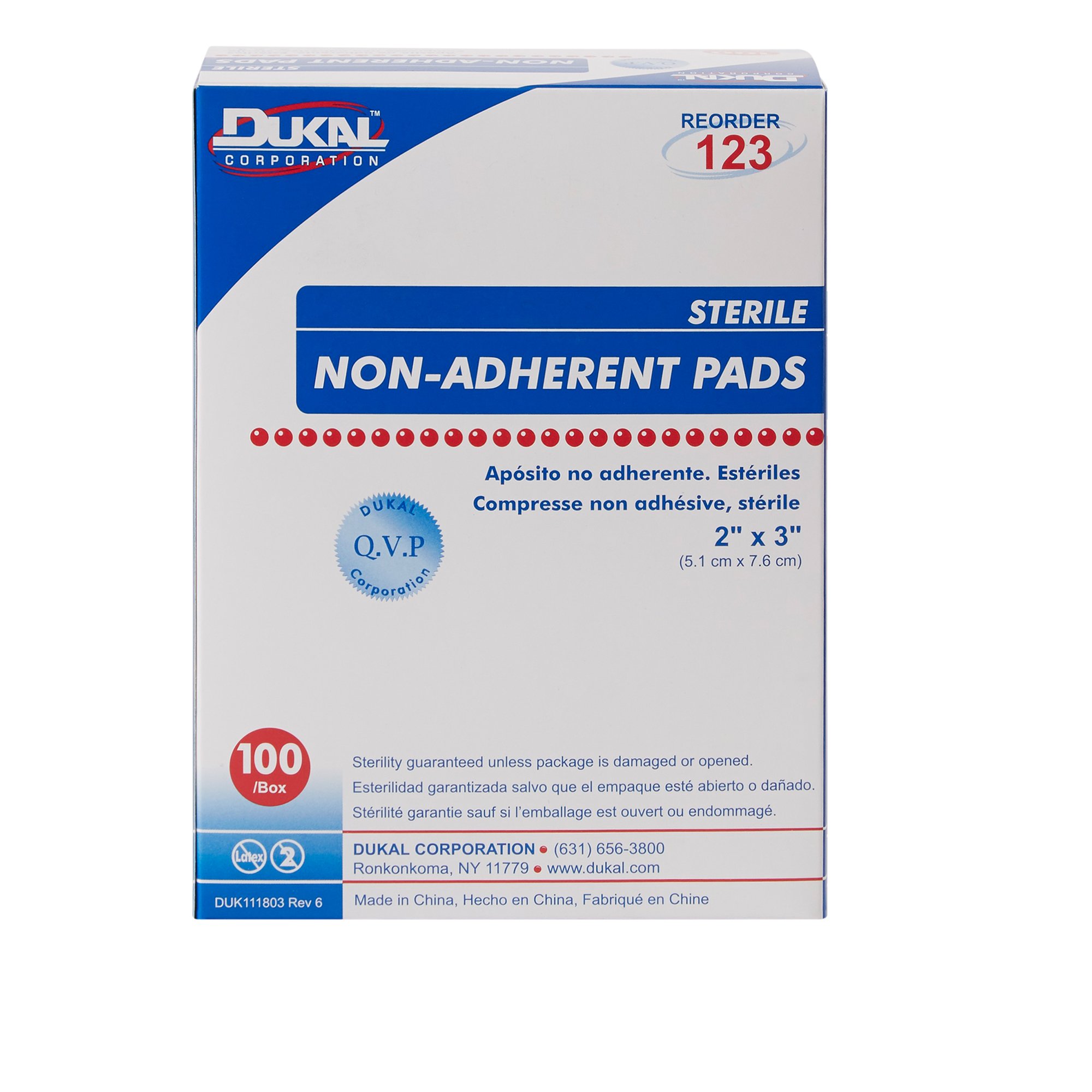 2" x 3" Sterile Non Adherent Pad with Adhesive
