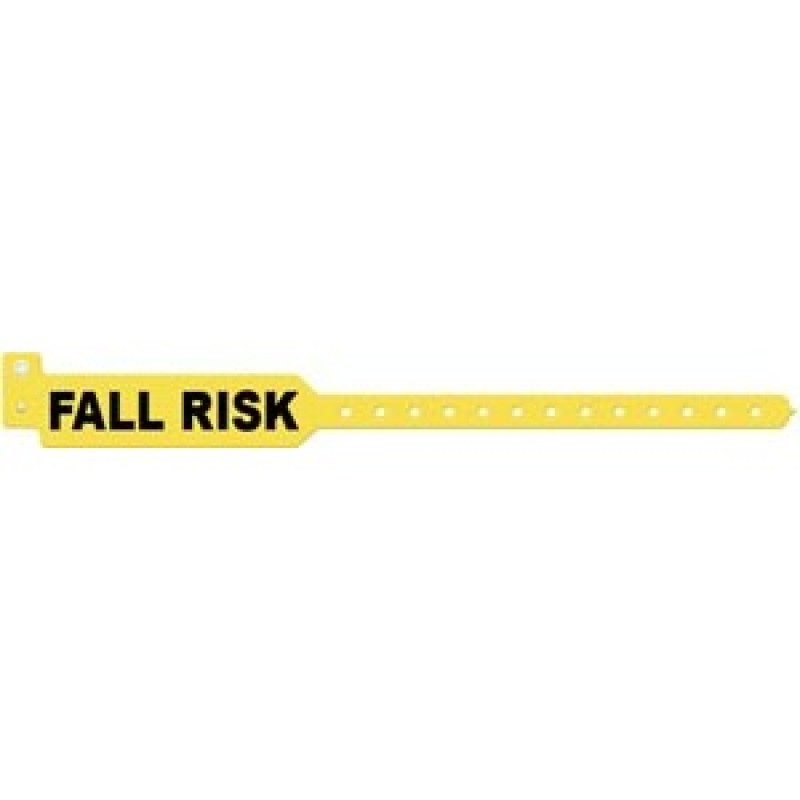 Wristband Tri Laminate Adult Fall Risk Yellow