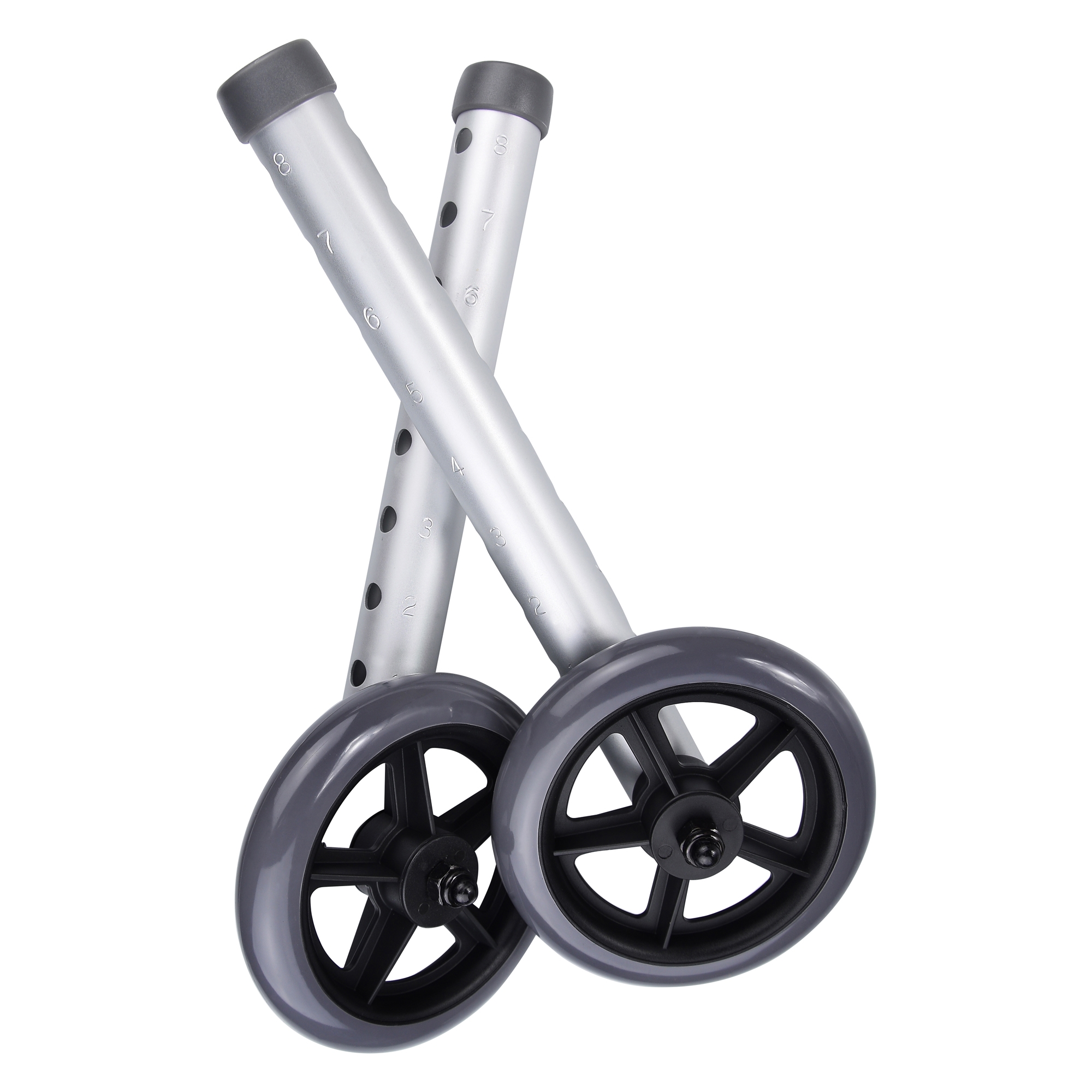 Universal Adjustable Walker Wheels 5" Caster