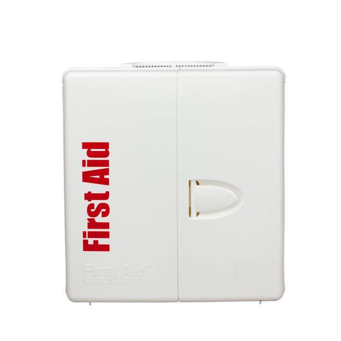 50 Person Large Plastic SmartCompliance First Aid Cabinet with Medications