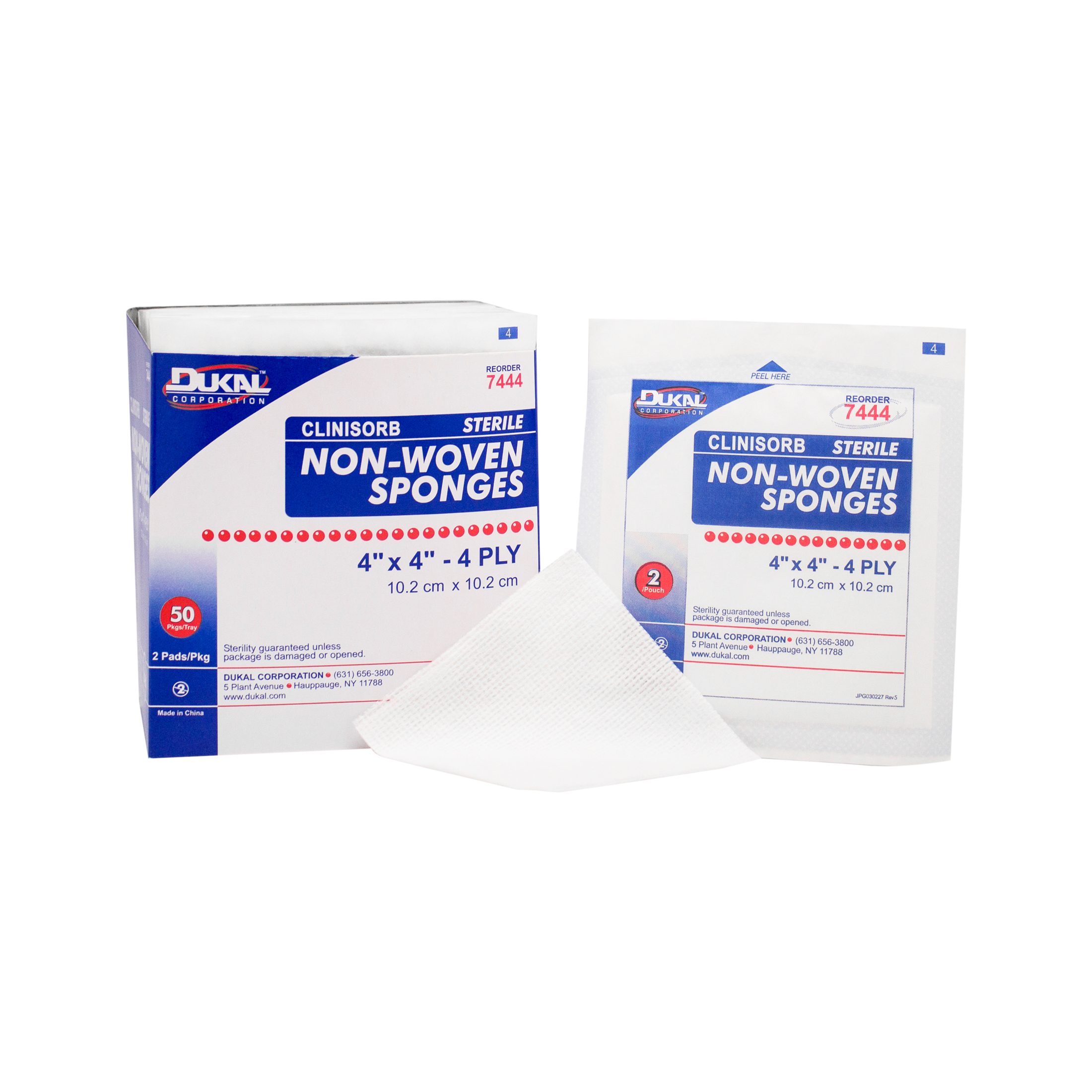 Clinisorb Non Woven Sponges, 4 Ply, Sterile
