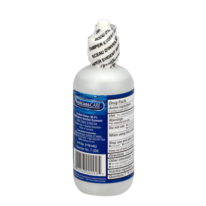 4 Ounce Bottle Eye Wash Solution