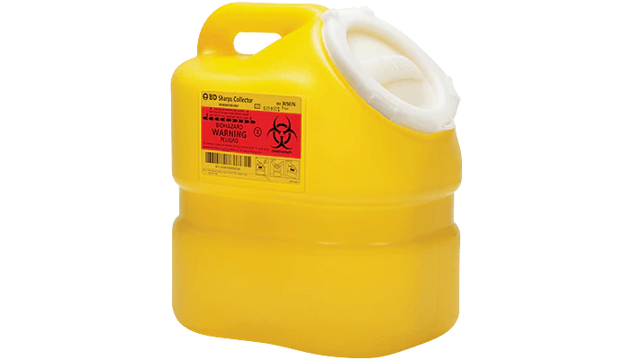 Extra Large Yellow Sharps Collectors, 9 Gallons