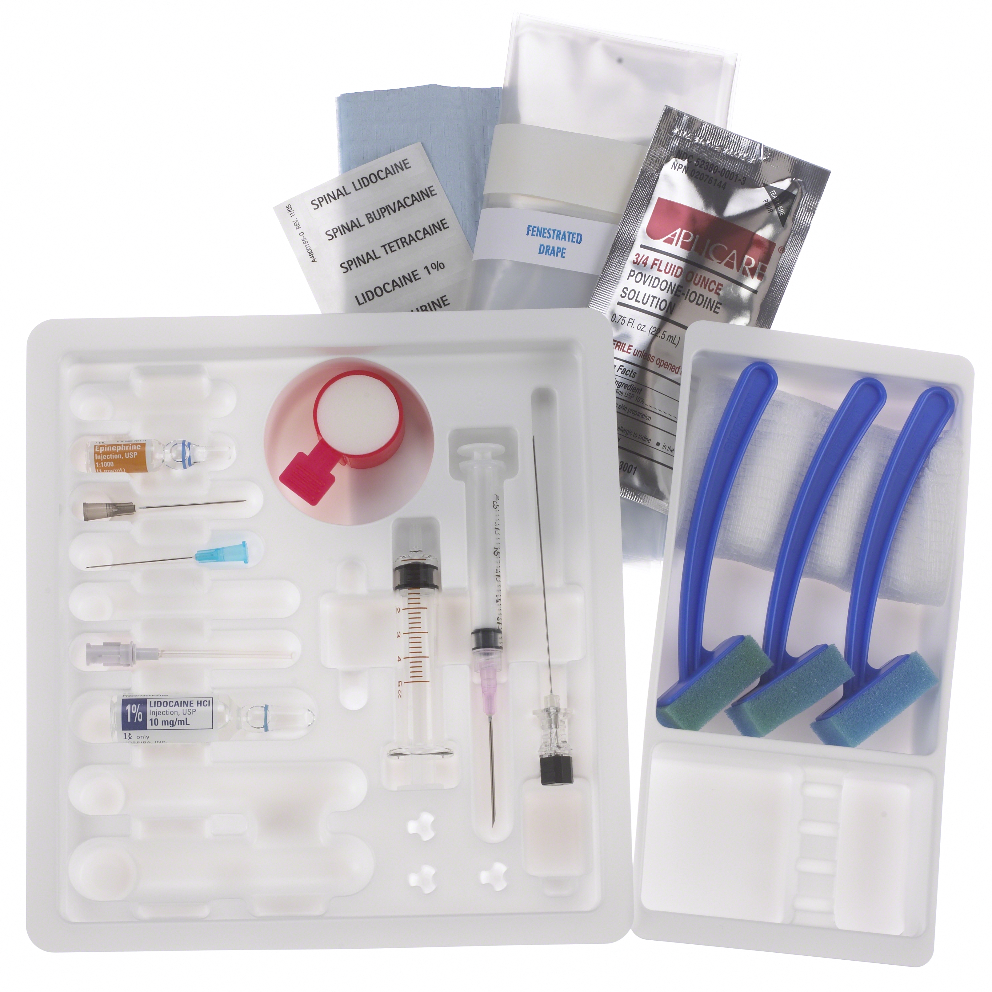 Spinocan Spinal Anesthesia Tray, 22G x 3.5"