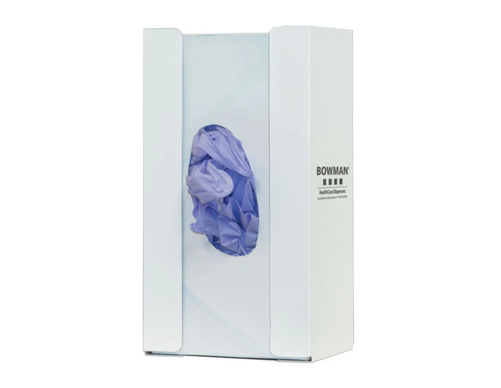Powder Coated Steel White Divided Glove Box Dispensers