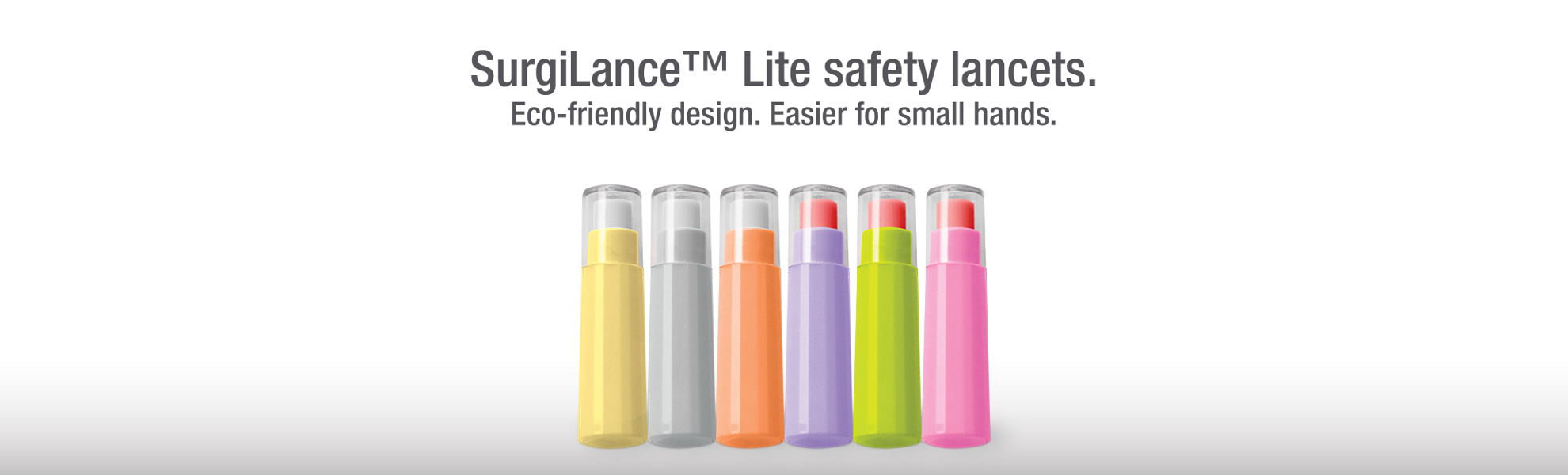 SurgiLance Lite Safety Lancet, 1.8 mm Depth, G28, Gray