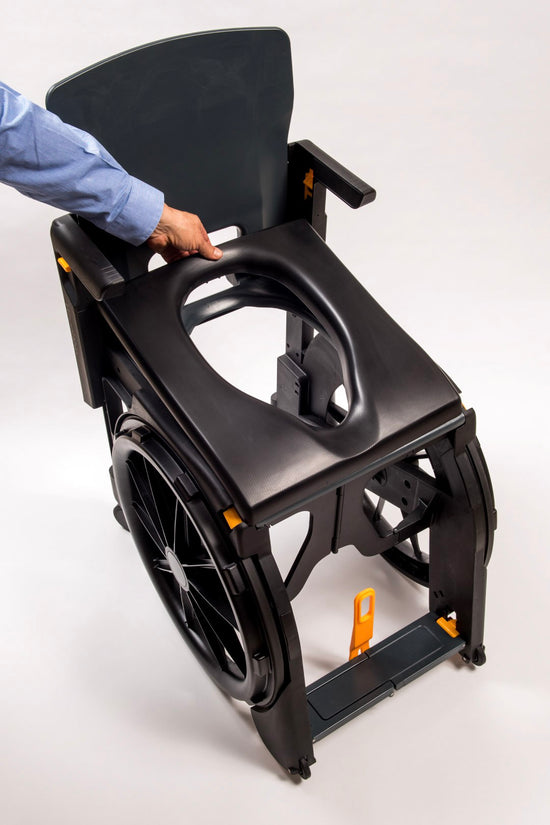 ShowerTravel Folding WheelAble Bathing Chair & Commode