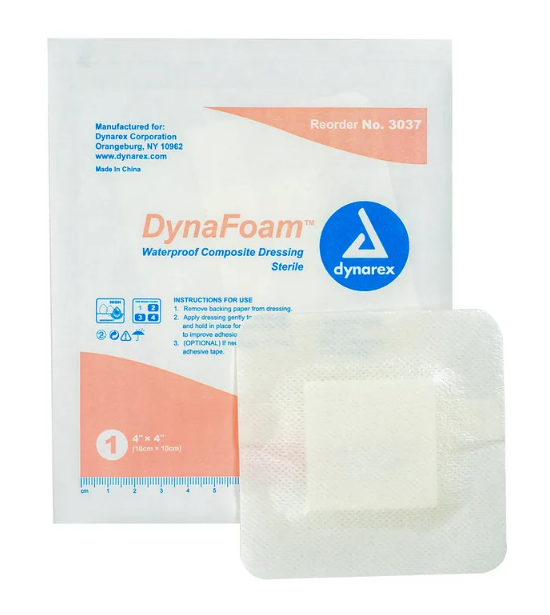 DynaFoam Waterproof Bordered Foam Dressing