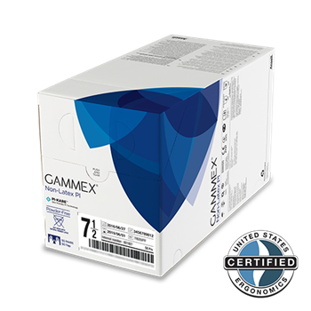 Gammex PI-Kare Glove, Powder/Latex Free, Sz 6.5 - Clearance
