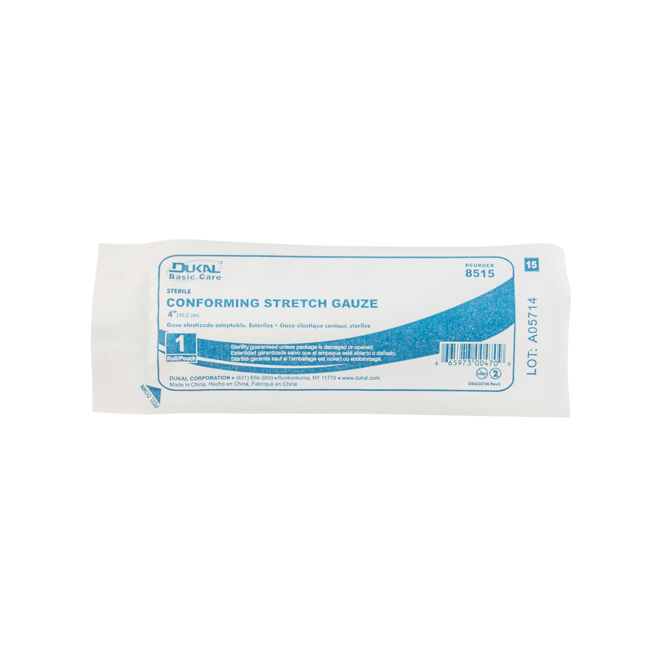 Conforming Stretch Gauze, Basic Care, 4", Sterile