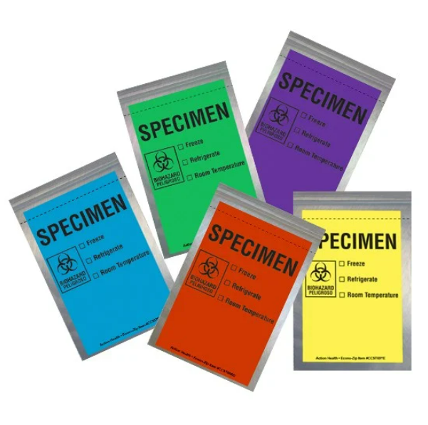 Econo Zip Color Specimen Bags