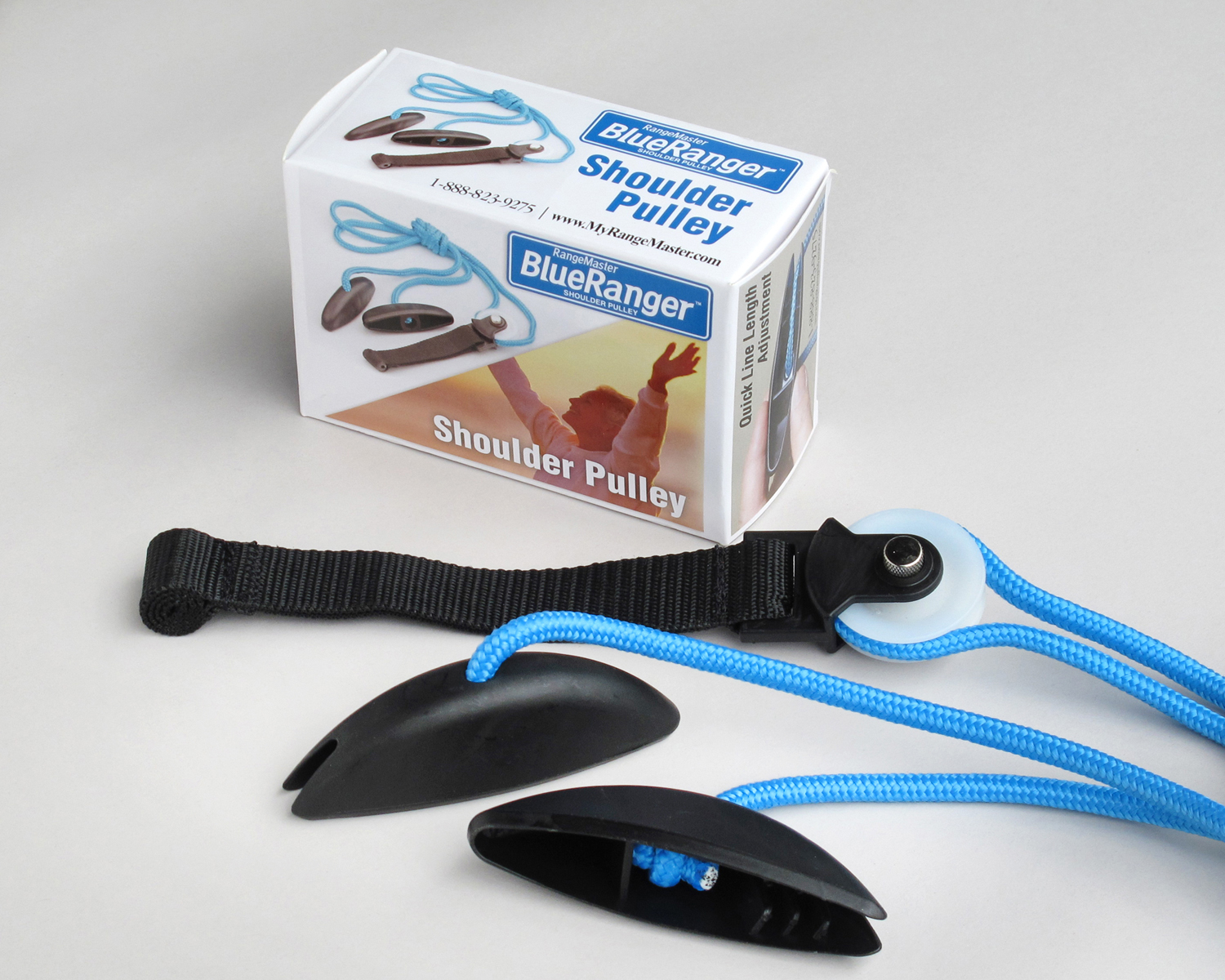 Blue Ranger Shoulder Pulley Exerciser, with Web Strap & Self Locking Handle