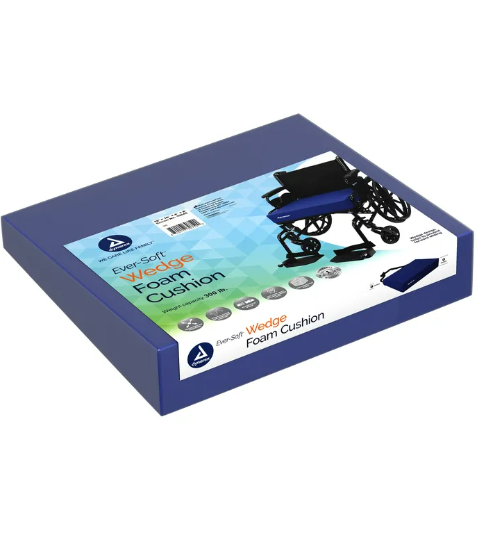 Ever Soft Wedge Foam Cushion, 20" x 16" x 4" x 2"