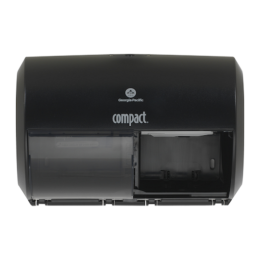 Compact Black 2-Roll High Capacity Tissue Dispenser