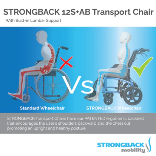 Excursion Small Transport Wheelchair with Attendant Brake
