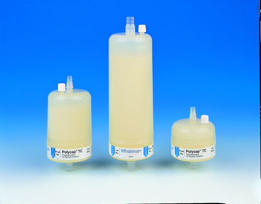 Polycap TC 150 Capsule Filter with 1/2 in SB Inlet and Outlet Plus Filling Bell, Sterile