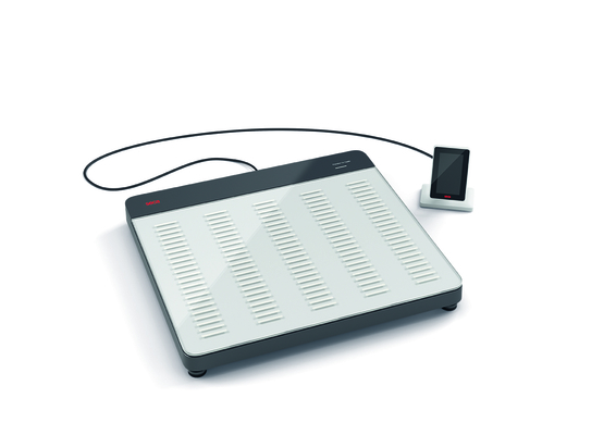 EMR Validated Flat Scale with ID Display and Stable Glass Platform