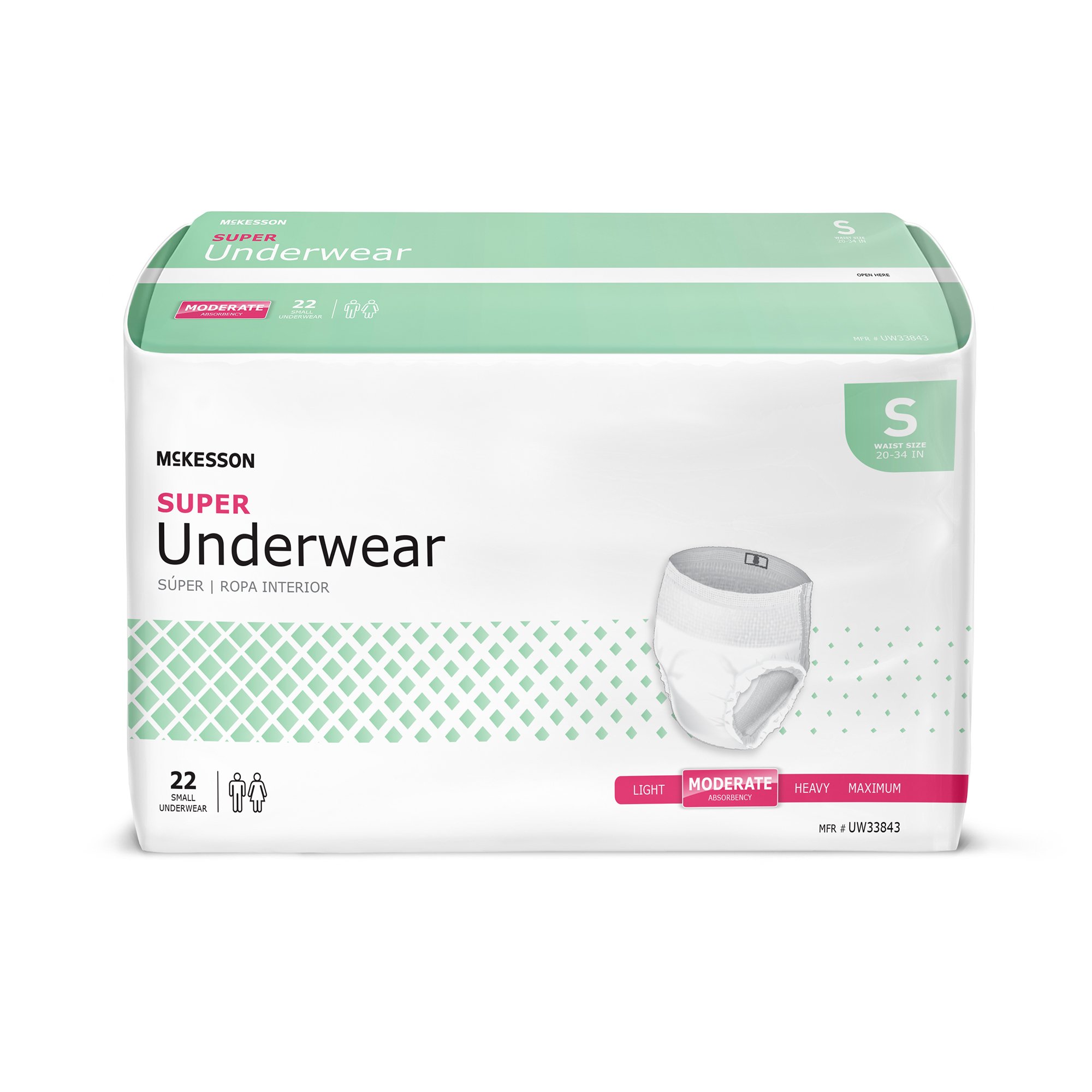 Absorbent Underwear Pull On Adult Unisex Large