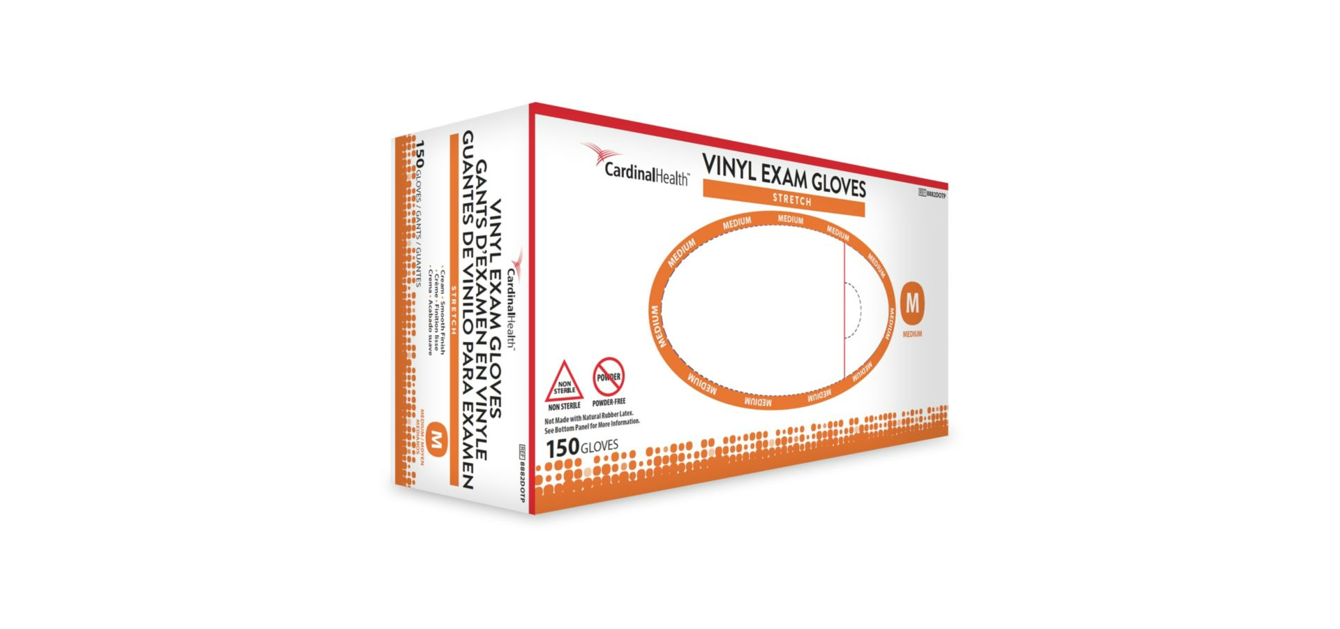 Vinyl Stretch Exam Gloves, Powder Free, Non Sterile, Latex Free