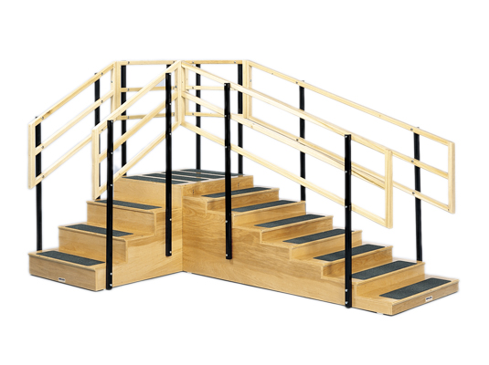4 and 8 Steps Convertible Training Stairs with Platform