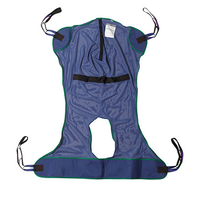 Full Body Patient Lift Sling Mesh with Commode Cutout