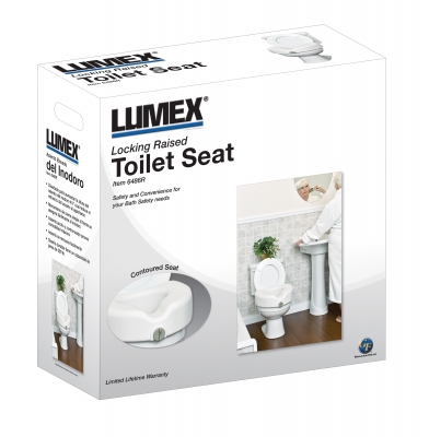 Lumex Locking Raised Toilet Seat