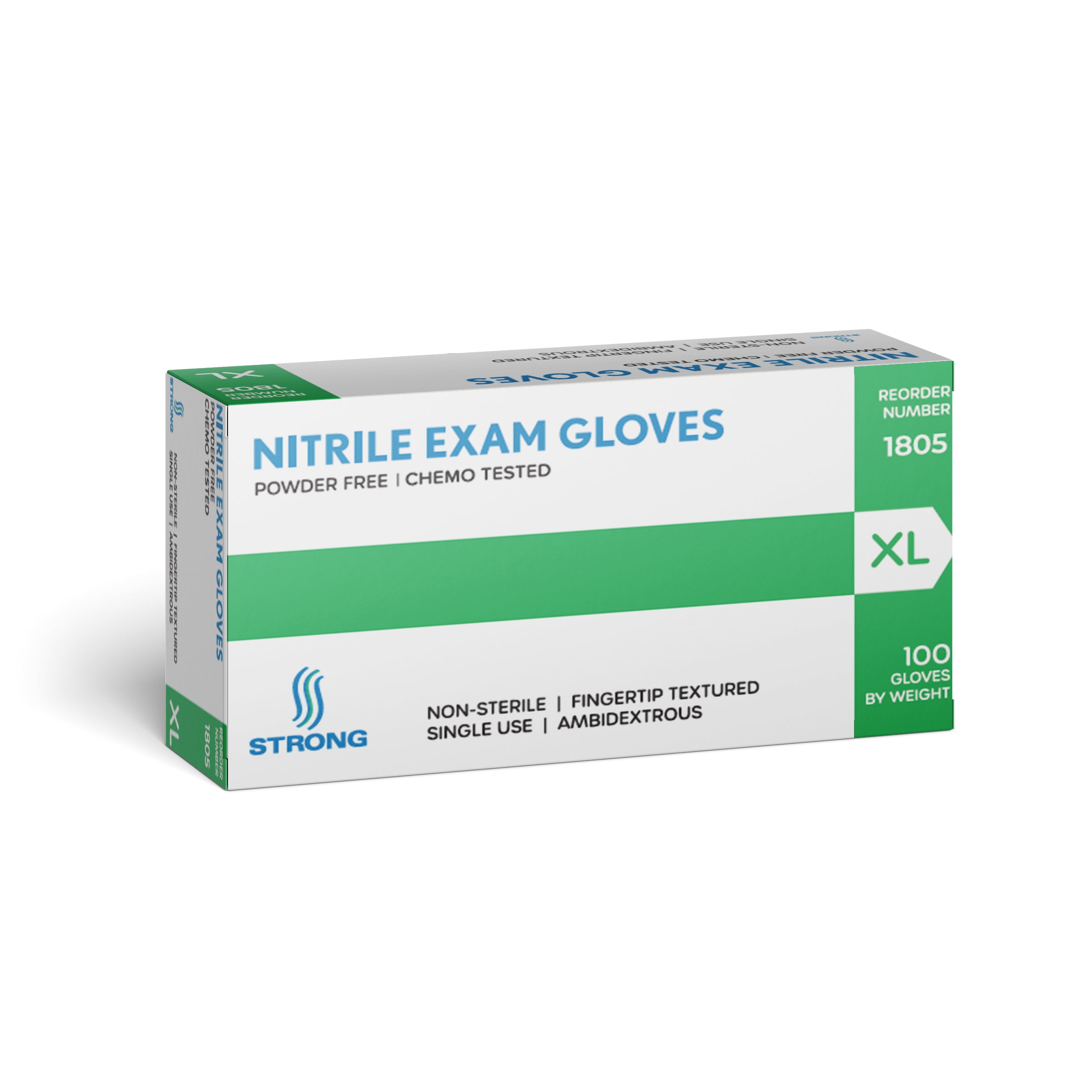 Nitrile Exam Gloves, Powder Free, Latex Free, Non Sterile