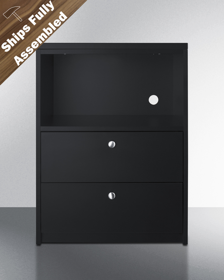 ADA Height 2 Drawer Microwave Cabinet