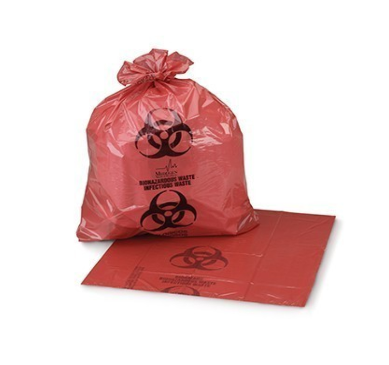 Biohazardous Waste Bags with Star Seal – Meets Dart Impact