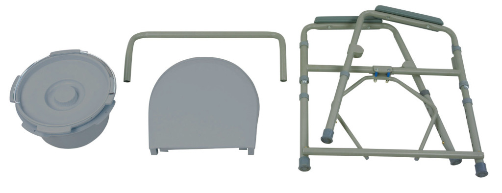Folding Steel Bedside Commode