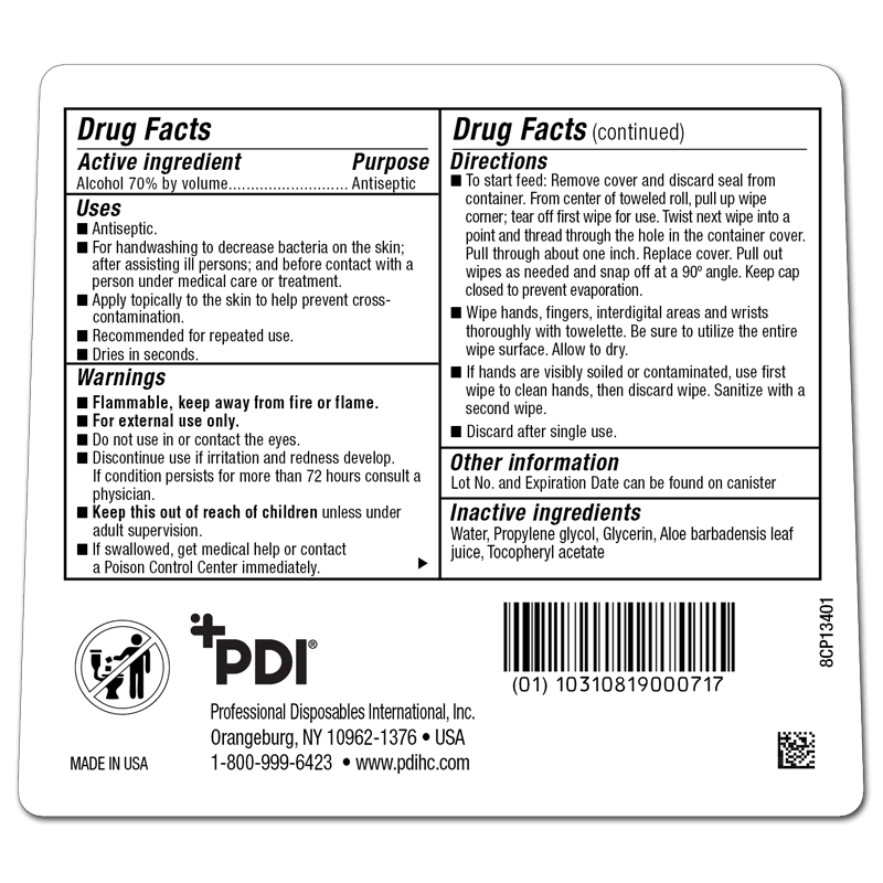 Sani Hands Instant Hand Sanitizing Wipes 135 Count