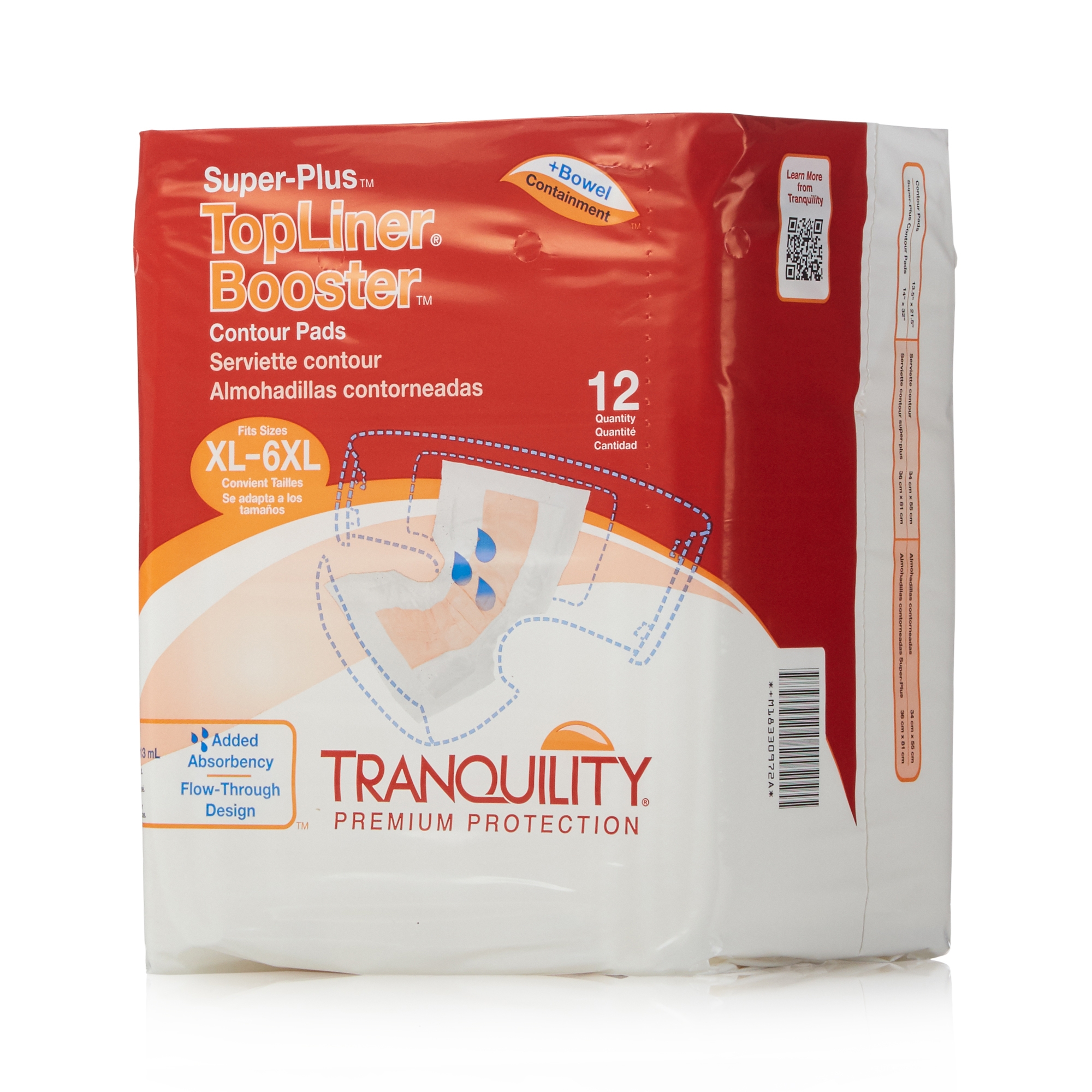 Tranquility Top Liner Contour Booster Pads
