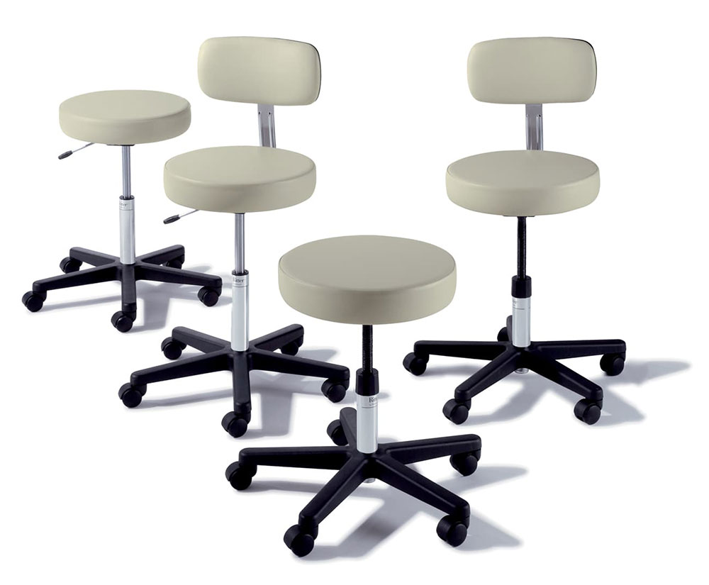 Stool, Comp Base, Manual Adjust, Shadow
