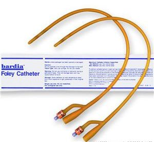Bardia Foley Catheter, Silicone Coated Latex, 2 Way, Standard Tip