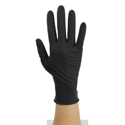 Black Arrow Latex Exam Gloves, Powder Free, Non Sterile