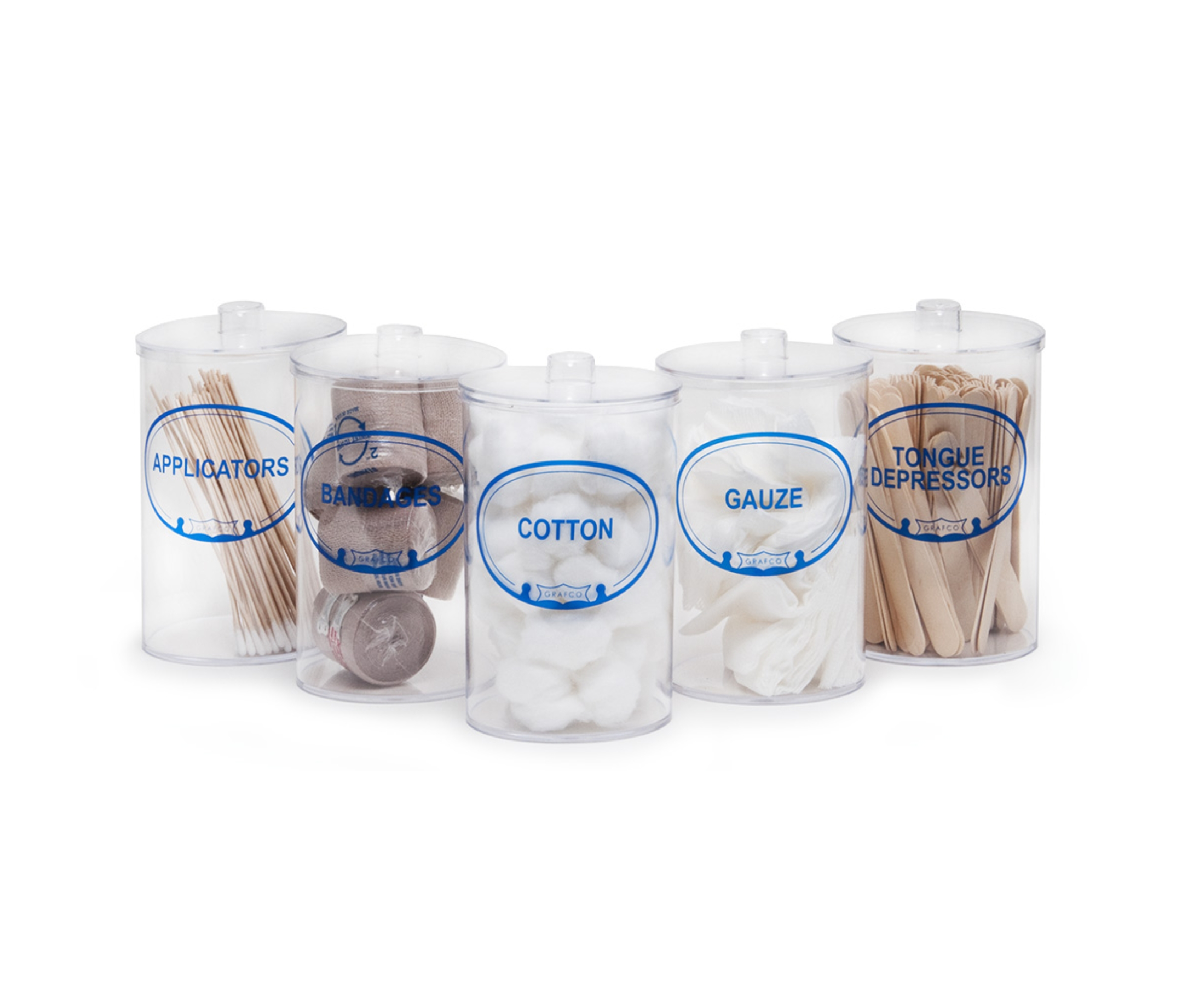 Set of 5 Sundry Jars with Covers