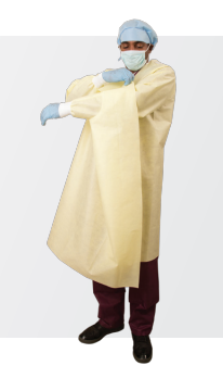 360° Wrap Around Isolation Gown, Non Woven, One Size Fits Most