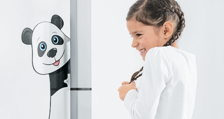 Attachable Panda Motif, Panda bear Bao Bao for Seca Measuring Stations and Column Scales