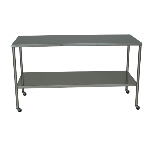 Stainless Instrument Table with Shelf