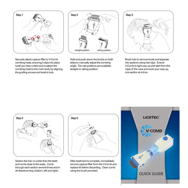 V-Comb Electronic Head Lice Remover