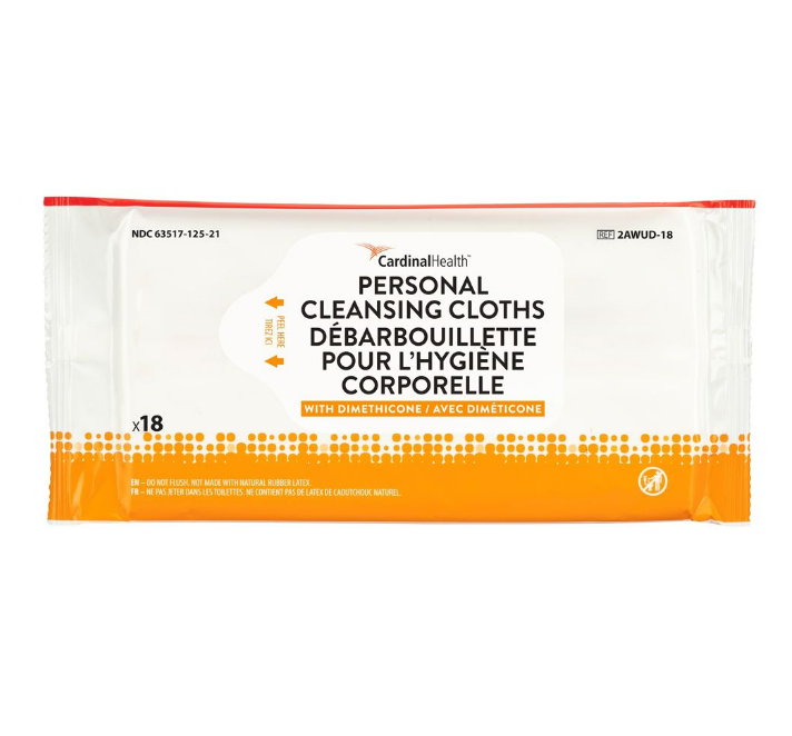 Personal Cleansing Cloths, Fragrance Free