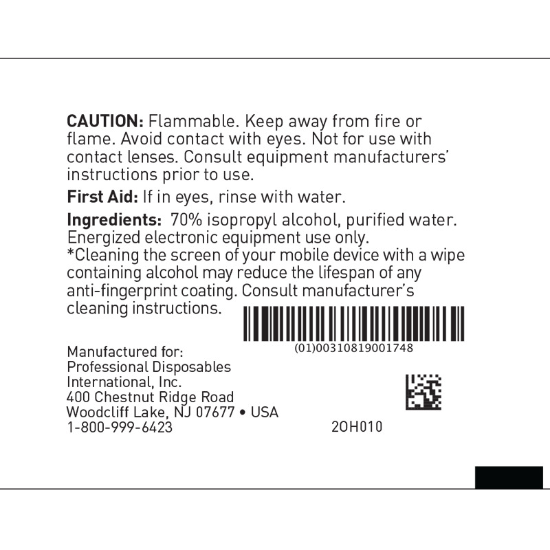 Easy Screen Cleaning Wipe Individual Packet