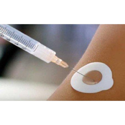 Adhesive Inject Safe Barrier Strip Bandage 1-3/8 Inch Round