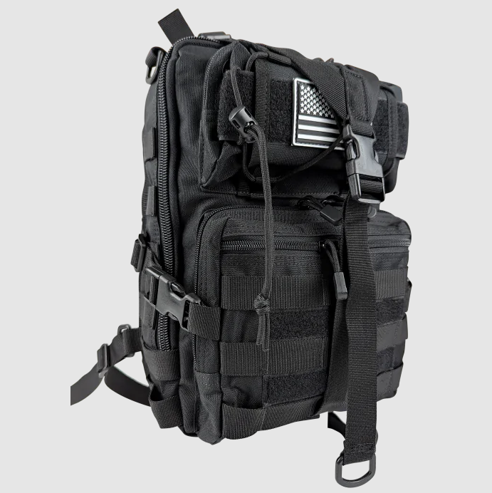Tactical Sling Backpack Bag, Black