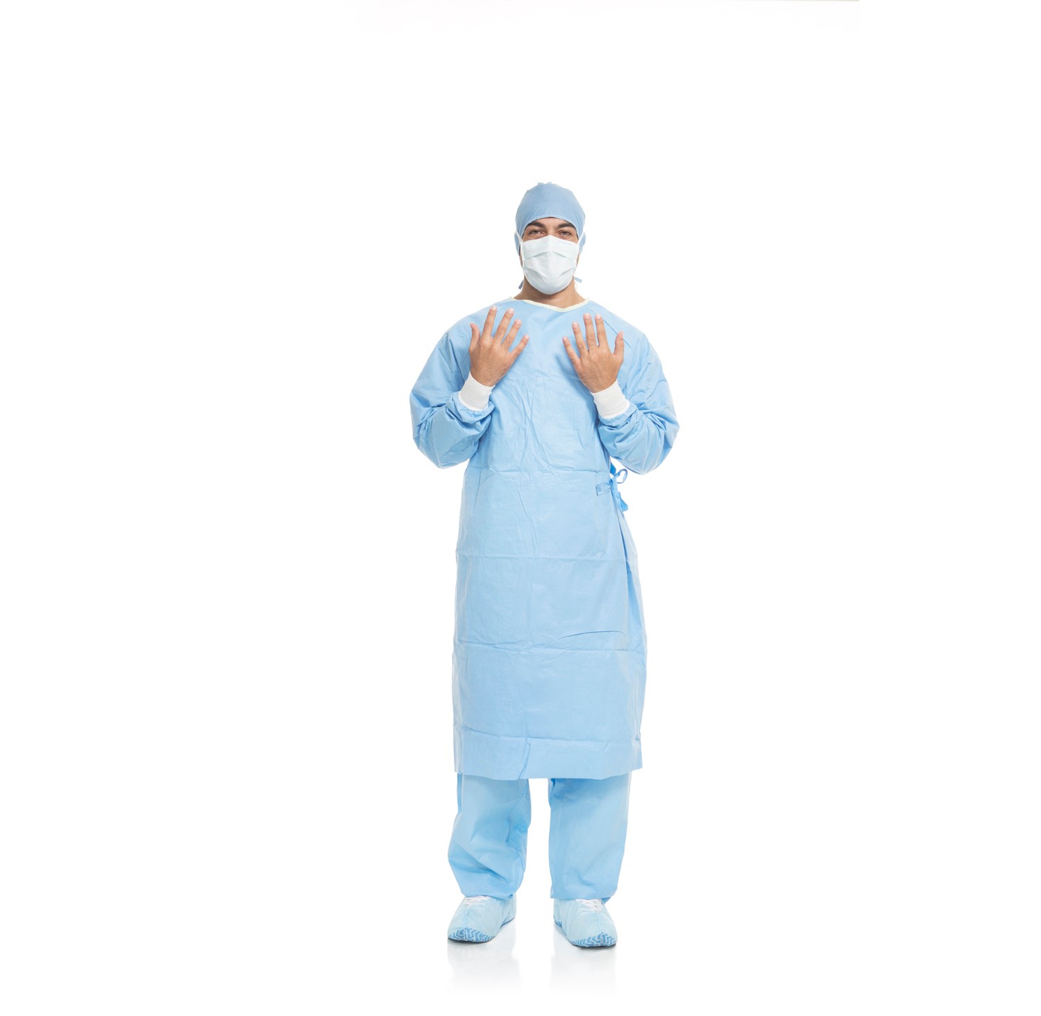 Aero Blue Performance Surgical Gowns witout Towel, Standard Length, Non Sterile