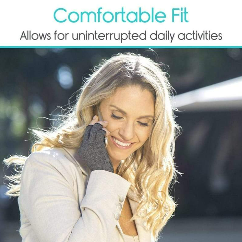 Open Finger Arthritis Gloves with Grips 